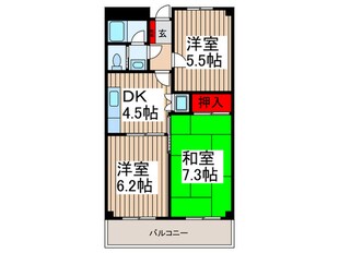 岸町ガーデンハイツの物件間取画像